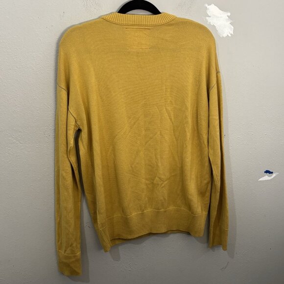 Banana Republic Heritage Collection Butter Yellow Silk/ Wool Sweater Size M - Picture 6 of 11